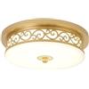 YUNYHAO Plafoniera A LED, Plafoniera Decorativa Vintage, Dimmerabile Con Telecomando, Lampada A Sospensione Con Paralume In Vetro Dal Design Vintage Per Il Bagno, La Sala Da Pranzo E La Cucina ( Color : Gold