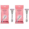 by Amazon Rasoi usa e getta a 3 lame da donna, colore rosa, confezione da 4