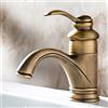CYSJ Antico rubinetto da bagno retrò Bacino europeo for lavabo caldo e freddo Miscelatore for lavabo in finitura bronzo Pentole vintage Disegno a spruzzo Balcone Bar Toilette Lavaggio mani Rubinetti