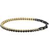 Maserati Jewels Bracciale Uomo in Acciaio, IP nero, IP YG, zirconi - JM222AVC01