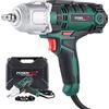 POSENPRO Avvitatore a impulsi 550 W, Avvitatori a Massa Battente, Coppia massima 500N.m, Fornito in una scatola con 4 prese (17, 19, 21 e 22 mm)