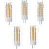 ZHIYUE Lampadine LED G4 7W AC 220-240V Bianco caldo 3000k 700LM Non Dimmerabili Sostituisci Lampadina Alogena G4 70W,Bi-Pin G4 Base Tipo JC Lampadari Soggiorno, Lampade Da Parete (5 Pezzi)
