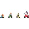 NOCH H0 Personaggi Modelli Bambini sulle biciclette per bambini Personaggi in plastica H0 Scala per scene realistiche in miniatura