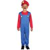 Rubie's Rubies Costume da idraulico per bambino e bambina, Tuta con berretto e baffi, Rosso e blu, Licenza ufficiale, Bros, Brothers, Plumber Brothers per Carnevale, feste e compleanni