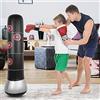 Cikonielf Sacco da Boxe Gonfiabile, Sacco da Boxe da Terra da 145 cm, Gonfiabile Colonna Tumbler per Fitness, Alleviare Lo Stress per Bambini e Adulti, con Base Ispessita e 2 Scomparti