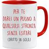 Jungle Mug Tazza San Valentino | Per te darei un pugno | Tazza Mug Regalo Divertente e Ironico per Coppia | Idea Regalo Originale per Lui, Lei, Fidanzato o Fidanzata