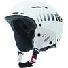 Rh+ IHX6026 24 L/XL, Rider Helmet Unisex - Adulto, Matt White Shiny Grey Faded To Black