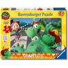 Ravensburger - Puzzle 4 Anni, Giant Floor Puzzle 60 Pezzi, Grisù - Puzzle Bambini 4 Anni, Collezione Grisù, Giochi Educativi e Divertenti, Idee Regalo