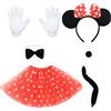 Sidesea Costume Carnevale Donna, Vestito Carnevale Bambina Costumi Carnevale Bambini Gonna Tulle Bambina Costume Topolino Bambino Vestiti Carnevale Bambina Cerchietto Bambina Accessori Carnevale Bambina