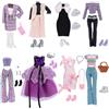Xerteam 25 Bambole Abbigliamento e Accessori, Compatibile con 11,5 bambole, 1 Abito da Sera 1 Set Moda 1 Vestito con Paillettes 1 Balletto 1 Vestito Maglione 2 Abiti 5 Borse 8 Scarpe1 Corona 3 Accessori