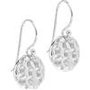 Treasure Bay Boucles d'Oreilles Rondes en Argent 925 - Disques Martelés Faits Main - Différentes Tailles 10mm à 20mm (12 mm)