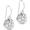 Treasure Bay Boucles d'Oreilles Rondes en Argent 925 - Disques Martelés Faits Main - Différentes Tailles 10mm à 20mm (10 Mm)
