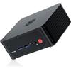 TRIGKEY Mini PC, Ryzen 9 6900HX (fino a 4,9 GHz, 8C/16T), SSD DDR5 da 500 GB da 16 GB, supporto AMD Radeom 680M 12 Core 2400 MHz, HDMI, USB4.0, WiFi-6, LAN 2.5G, Mini PC S6