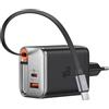 Mcdodo Caricatore USB C 40W con Cavo Retrattile USB C Alimentatore Tipo C Rapido Retrattile 3-Port Presa C Caricabatterie Multiplo per iPhone 17/16/15, Samsung Galaxy S24 S23 iPad
