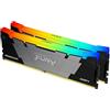 Kingston FURY Renegade RGB 64GB 3600MT/s DDR4 CL18 DIMM (Kit da 2) Memoria Gaming per Computer - KF436C18RB2AK2/64