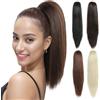PARXITN Claw Jaw - Extension per capelli sintetici a coda di cavallo, lunghezza 30 cm, per donne