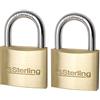 Sterling BPL402 Sterling, 2 x 40 mm, Medium-Lucchetto in ottone, 1 sola chiave