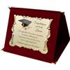 Generico Targa Regalo per Laurea | Targhetta per Laureato | Congratulazioni per Laurea Pergamena Dorata con Cofanetto Rosso | Targa per Diploma