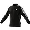 adidas M Cut 3S Swt Felpa, Nero/Bianco, 4XL Uomo