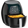 Avilia Friggitrice ad Aria con Programmi Preimpostati - Digitale, con Controllo Temperatura e Timer, Ideale per Cucina senza Olio, 8L, 1800W, 37x33x30cm, Nero