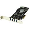 StarTech.com Scheda adattatore PCI Express (PCIe) SuperSpeed a 4 porte USB 3.0 (5Gbps) con UASP - 2 canali da 5 Gbps dedicati (PEXUSB3S42V)