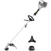 Avilia Decespugliatore a Scoppio 33cc con Serbatoio 120L - Tagliaerba Professionale 1.2HP, Manico Anti Vibrazione, Disco in Acciaio 3 Denti, Testina Filo Tap&Go, 2 Tempi, Carburatore Huayang
