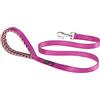 Ferplast Daytona G Guinzaglio per Cani Extraresistente - Morbida Impugnatura Imbottita - Pratico Porta Sacchetti Igienici - Antiabrasione - Design Italiano - 120 x 1,5 cm, Viola