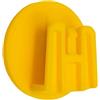 4R Quattroerre.it 1736 Clip per Telepedaggio Sistema di Fissaggio Removibile, Round, 3 cm, Giallo