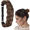 LOMSUXA Frangia Clip Capelli Veri Treccia Ciocca Di Capelli Fascia Forcine Per Capelli Per Capelli Accessori Per Capelli Mix Biondo Castano Chiaro