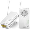 STRONG Powerline WI-FI 600 KIT | WiFi 6 | Adattatore Powerline + adattatore Wi-Fi Powerlan | Hotspot WLAN | fino a 600 Mbit/s | Portata oltre 300 m, bianco