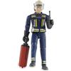 bruder Pompiere con casco, guanti & accessori/6010