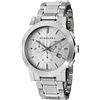 BURBERRY The City BU9350 Cronografo da uomo in acciaio INOX, quadrante con data, 42 mm, colore: Argento
