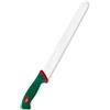 Sanelli Premana Professional Coltello Pane, Acciaio Inossidabile, Verde/Rosso, 32 cm
