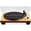 Lenco LS-50 Wood Giradischi in Legno con altoparlanti stereo incorporati, Presa USB, 2 puntine in dotazione, Uscita per impianto stereo