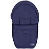 AltaBeBe AL2610-01 Sacco termico estivo per seggiolino da auto, gruppo 0, 3 e 5 passanti per cintura di sicurezza, blu navy
