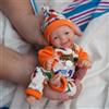MYREBABY Bambole da 7 pollici in silicone per neonati, Reborn in silicone per tutto il corpo realistico neonato bambola in miniatura