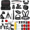 NEEWER Kit di Accessori per Action Cam 50 in 1 Compatibile con GoPro Hero 12 11 10 9 DJI OSMO 4 3 2 Insta360 X3 X2 GO 3 SJCAM DBPOWER HEAD VicTsing APEMAN WiMiUS QUMOX Lightdow Campark Sony Sports DV