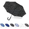 Totes Inbrella, ombrello pieghevole con chiusura inversa, con segno zodiacale, taglia unica, ombrello con chiusura automatica, con gancio a J, antivento e antipioggia, Zodiaco, Taglia unica, InBrella