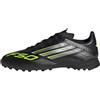 Adidas Unisex - Bambini F50 League Turf Football Boots Kids, Core Black/Iron Metallic/Lucid Lemon, 33 EU