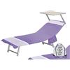 Tex family Telo Mare fouta Lettino in Cotone BEDDY Beach © con Tasche Misura Zaino Spiaggia (Alvin Viola)