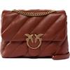 Pinko LOVE PUFF BIG CL SHEEP NAPPA NERO-OLD SILVER, Borsa Love Bag Puff nappa trapuntata Marrone ARABO ANTIQUE GOLD L84Q Taglia Unica
