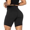 Sunzel Pantaloncini da Ciclista da Donna, Vita Alta, Senza Cuciture Anteriori, Yoga, Allenamento, Palestra, Bicicletta, Pantaloncini, Controllo Addominale, 8" Nero M