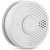 SHD OneConcept Rilevatore di Fumo per Casa, Sensore Fumo a Batteria per Uffici, Allarme Antincendio a Sensore Ottico con Funzione Test e Mute, Allarme Fumo, Mini Rilevatore di Fumi Risposta Rapida
