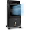 OneConcept Condizionatore Portatile Senza Tubo 65W 4 in 1, Umidificatore, Climatizzatore Portatile, Ionizzatore per Casa/Ufficio, Ventilatore Aria Fredda, Raffrescatore d'Aria 360m³/h, Serbatoio da 8L