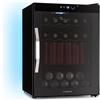 Klarstein Coachella 60 - Frigo per Bibite, 60L, Frigo per Bibite con Vetrina e WiFi, Illuminazione LED in 7 Colori, Sportello in Vetro, Controllo Touch, 3 Ripiani, 3-18°C, Nero