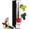 KLARSTEIN Cantinetta Vino Design da Incasso, Cantinetta Vino Refrigerata a Zona Singola per Vino Rosso, Bianco e Birra, Controlli Touch, Frigo Vino per Esterno/Interno, 20L, 7 Bottiglie