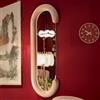 Dmora - Specchio Bonea, Specchiera, Articolo d'arredo a muro, Decorazione con specchio, 60 x 7 h160 cm, Rosa