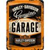 Nostalgic-Art Targa Vintage Harley-Davidson Garage - Idea Regalo per Amanti di Moto, in Metallo, Design Retro per Decorazione, 15 x 20 cm