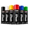 Bastelzone Set di colori spray, 6 colori da 200 ml, ad asciugatura rapida: Nero, Bianco, Blu, Verde, Rosso, Giallo. (6 Colori)