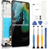 ARSSLY LCD per Samsung Galaxy A20s A207 6,5 Display per SM-A207F SM-A207M SM-A2070 Digitazer Touch Schermo Sostituzione Assembly con Strumenti(Nero con Cornice)